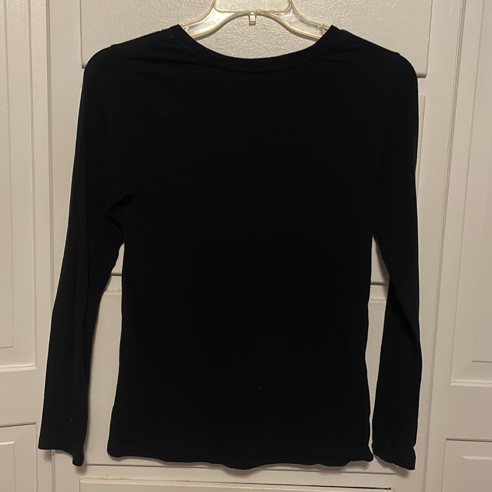 Women’s Long Sleeve Black Shirt - Picture 3 of 3